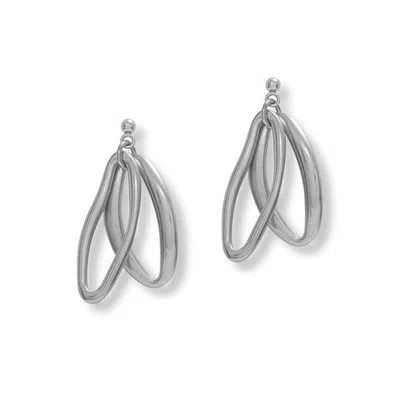 A Weathered Penny Women's Silver Karo Studs