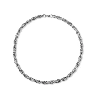 A Weathered Penny Women's Silver Knot Necklace In White