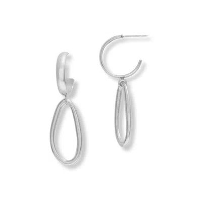 A Weathered Penny Women's Silver Meri Hoops In Metallic