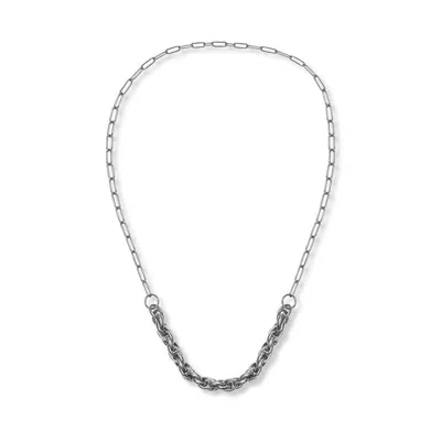 A Weathered Penny Women's Silver Multi Chain Necklace In White