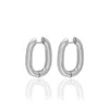 A Weathered Penny Women's Silver Suki Hoops