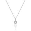 A Weathered Penny Women's Silver / White Silver Birthstone Necklace - April In Metallic