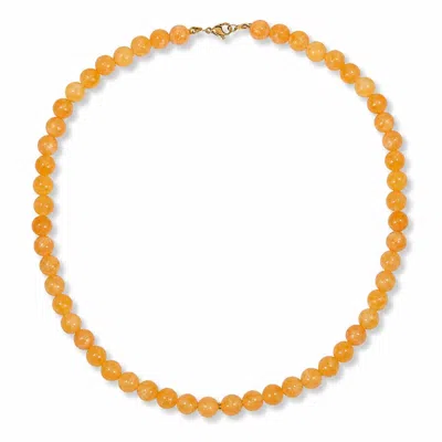 A Weathered Penny Women's Yellow / Gold Sari Necklace In Orange