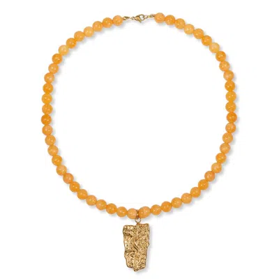 A Weathered Penny Women's Yellow / Gold Tova Necklace In Orange