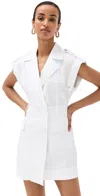 A.l.c Ryan Cargo Mini Wrap Dress In Off White