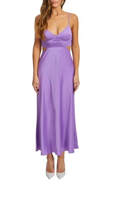 A.l.c Blakely Cutout Dress In Purple