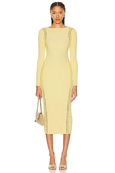 A.l.c Women's Isa Embroidered Body-con Midi-dress In Au Lait