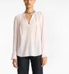 A.l.c Nomad Silk Top In Calcite In Beige