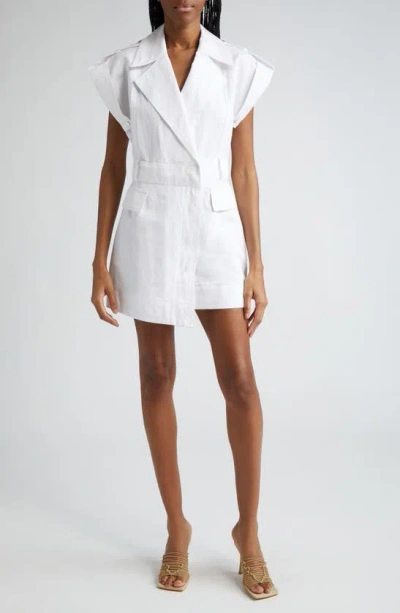 A.l.c Ryan Cargo Mini Wrap Dress In Off White