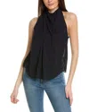 A.l.c Amelia Silk Halter Top In Evening Blue In Blue