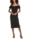 A.l.c A. L.c. Nora Linen-blend Midi Dress In Black