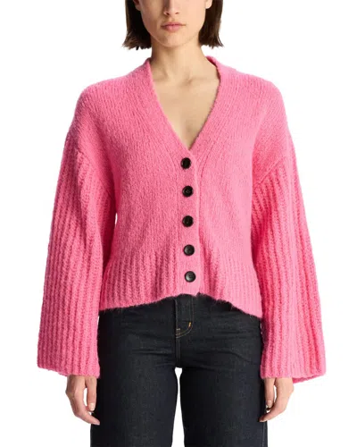 A.l.c . Venice Alpaca & Wool-blend Cardigan In Pink