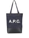 Apc Knitted Turtleneck Dress With Cut Out Detail In Blue