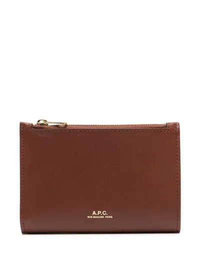 Apc A.p.c. Bifold Willow Accessories In Brown