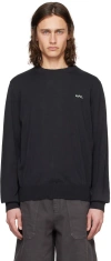 Apc Sweat Boxy Petit Vpc-m Nd A.p.c. Male In Lza False Black