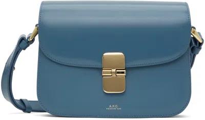 Apc Blue Grace Small Bag In Azzurro