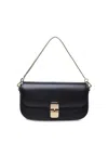 Apc Grace Leather Baguette Bag In Black
