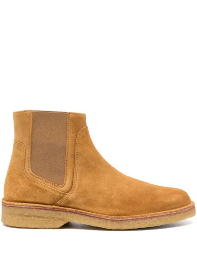 Apc Tan Theodore Chelsea Boots In Brown