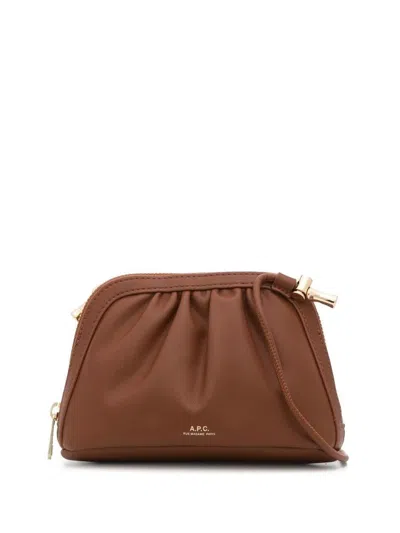 Apc A.p.c. Bourse Ninon Small Bags In Brown
