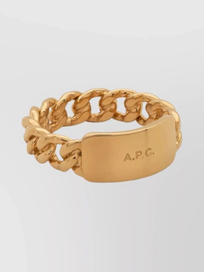 Apc Brass Unisex Chain Link Ring