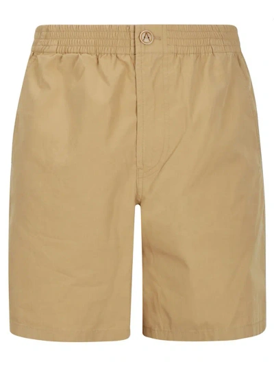 Apc A.p.c. Button Detailed High Waist Shorts In Beige