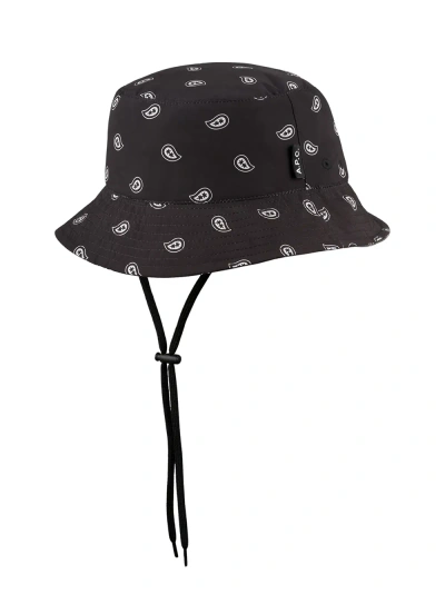 A.p.c. Bandana Pattern Bucket Hat In Black