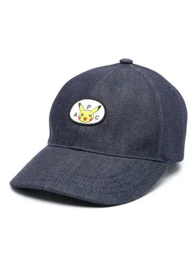 Apc A.p.c. Casquette Charlie Pokemon Accessories In Iai Indigo