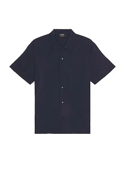 Apc Chemisette Lloyd In Dark Navy