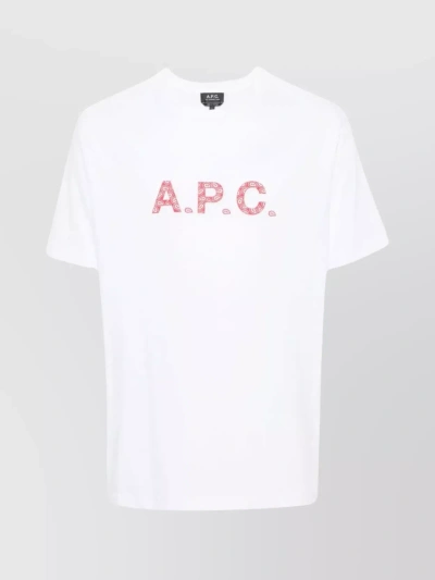 Apc Classic Crew Neck Short Sleeve T-shirt In White
