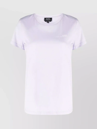 Apc Classic Crewneck T-shirt With Straight Hemline In White