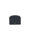 Apc A.p.c. Porte-cartes Demi-lune Accessories In Black  