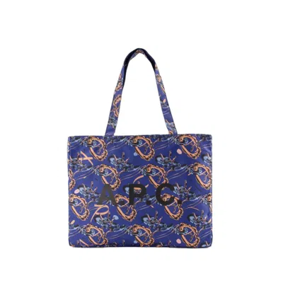 Apc Diane Reversible Shopper Bag - Synthetic - Blue In Gold