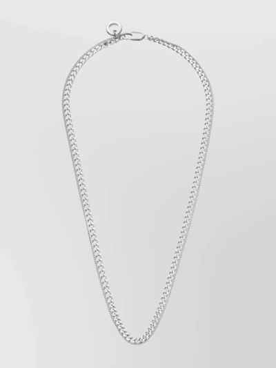 Apc Dual Chain Link Pendant Necklace In Metallic