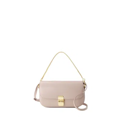 Apc Grace Chaine Clutch - Leather - Moon Grey In Neutrals