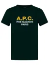 APC A.P.C. GREEN COTTON T-SHIRT