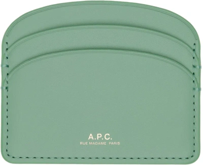 APC GREEN DEMI-LUNE CARD HOLDER