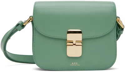 A.p.c. Green Grace Mini Bag In Kaz Jade