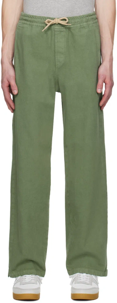 Apc Green Vincent Trousers In Kai Forest Green