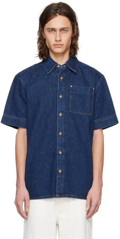 APC INDIGO GIL DENIM SHIRT