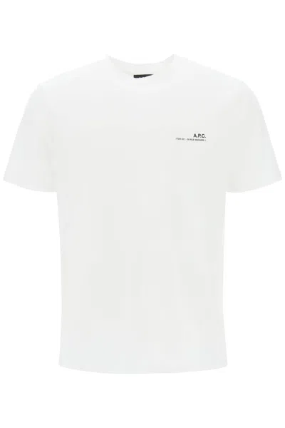 Apc A.p.c. A.p.c. Item 001 Logo Print T-shirt In White