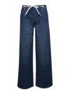 Apc Blue Wide Leg Jeans In Blu