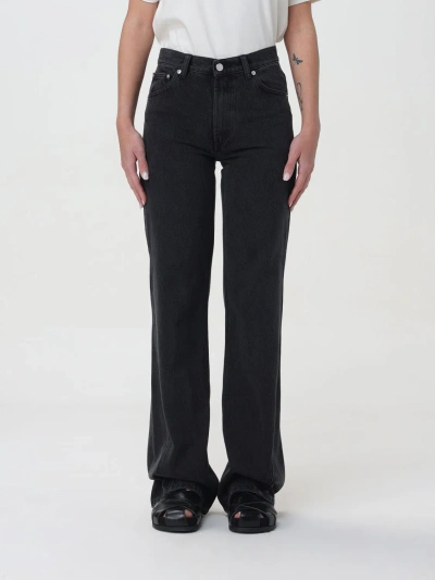 A.p.c. Jeans  Woman Color Black In Black Delave