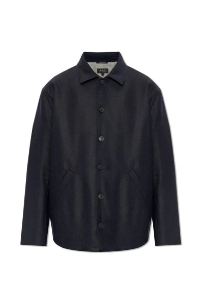 Apc A.p.c. John Shirt Jacket In Black