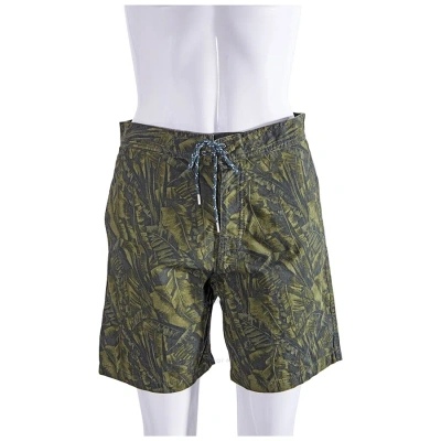 Apc A.p.c. Ladies Shorts Forest Print In Green