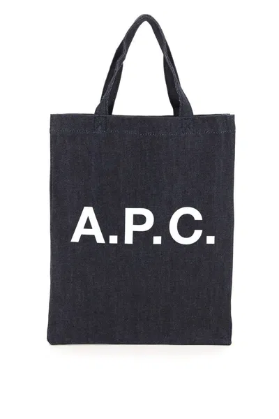 Apc A.p.c. Laure Tote Bag In Blue