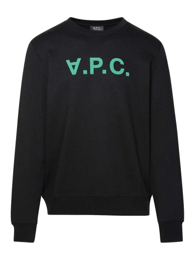 Apc Logo Sweatshirt In Black