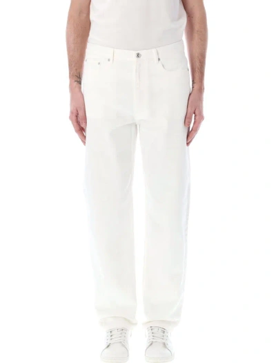 Apc A.p.c. Martin Straight Leg High Waist Jeans In White
