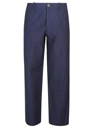 Apc Mathurin Straight-leg Tailored Trousers A.p.c. In Navy