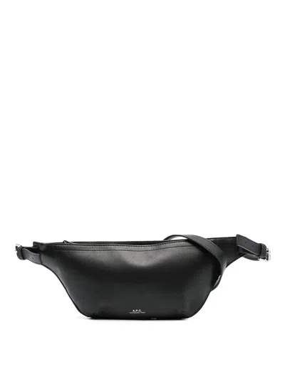 Apc Medium Logo-print Belt Bag In Black