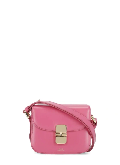 A.p.c. Mini Grace Shoulder Bag In Pink